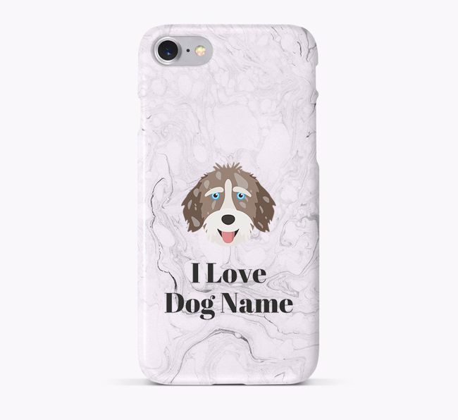 'I Love {dogsName}' Phone Case with {breedFullName} Icon